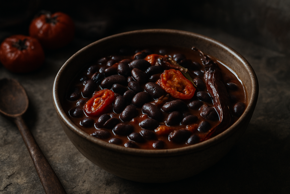Ayocote Beans in use