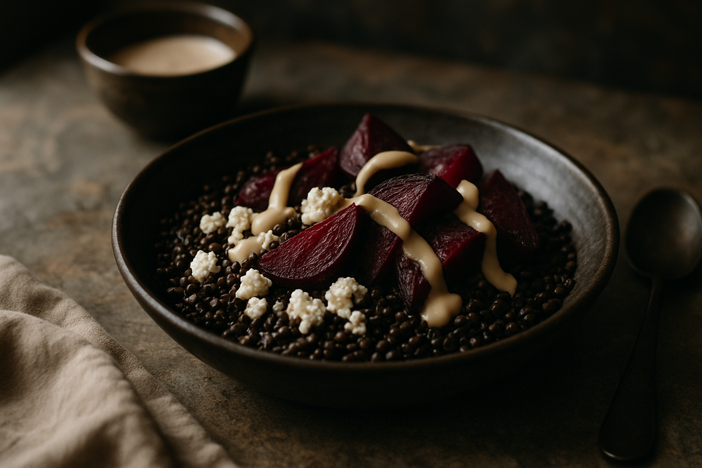 Beluga Lentils in use