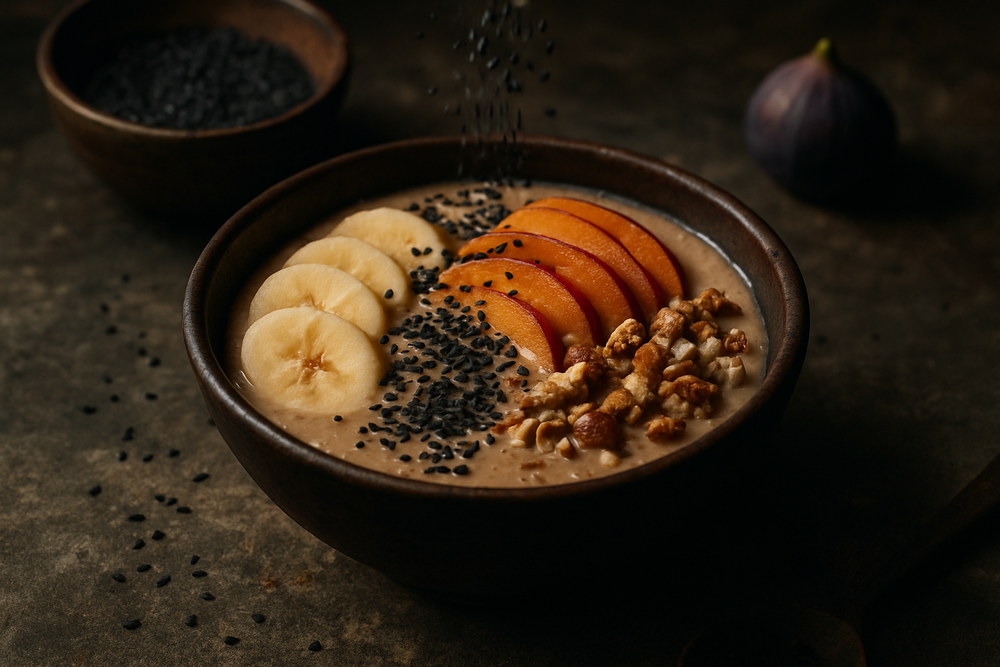 Black Sesame Seeds in use