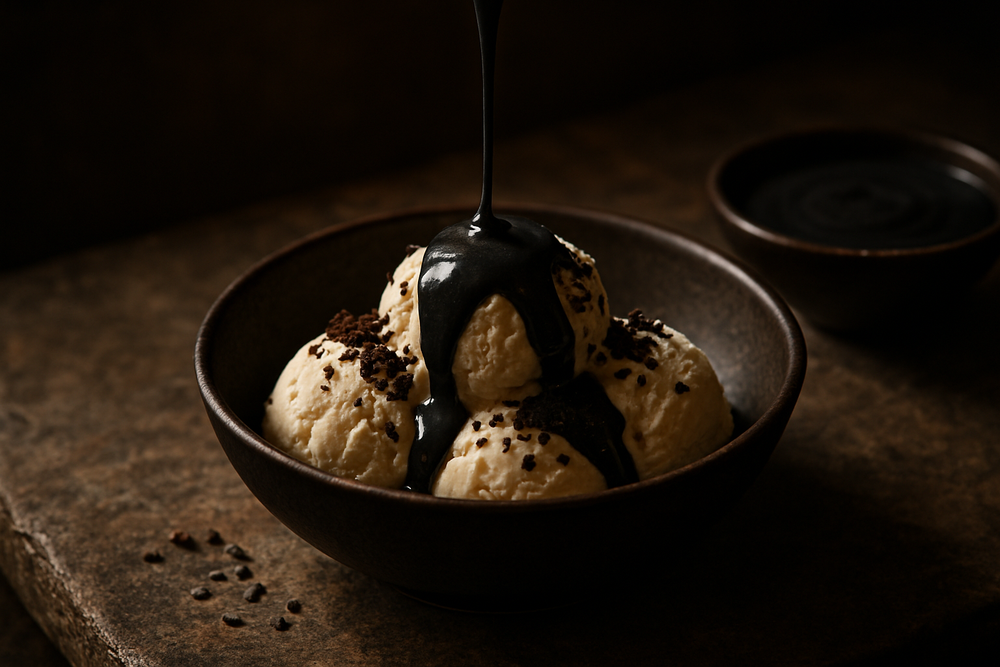 Black Tahini in use