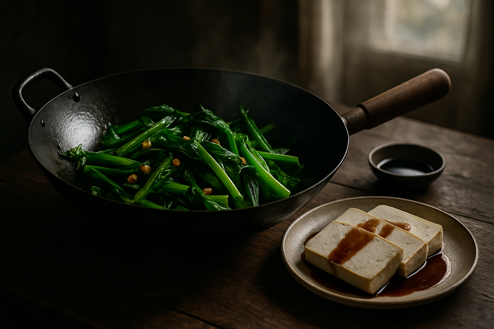 Choy Sum in use