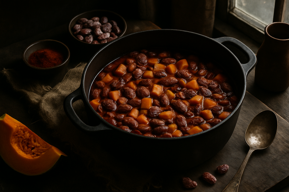 Christmas Lima Beans in use