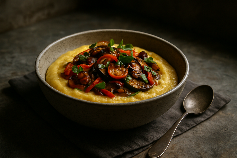 Cornmeal in use