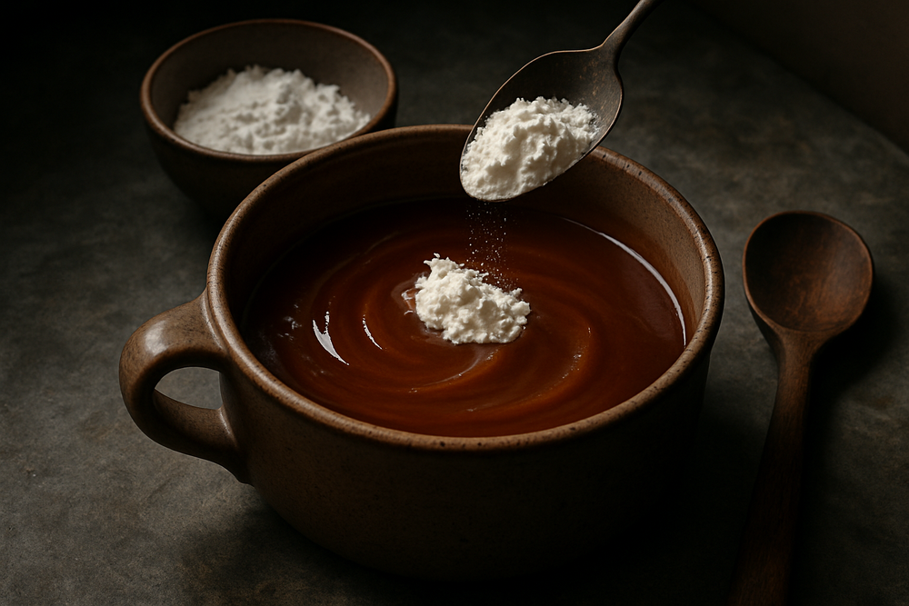 Cornstarch in use