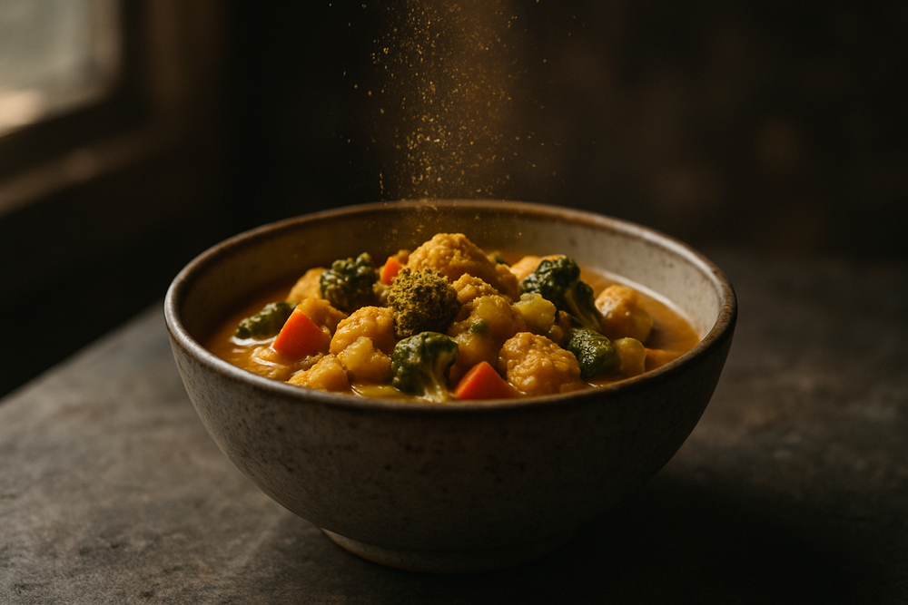 Curry Powder in use