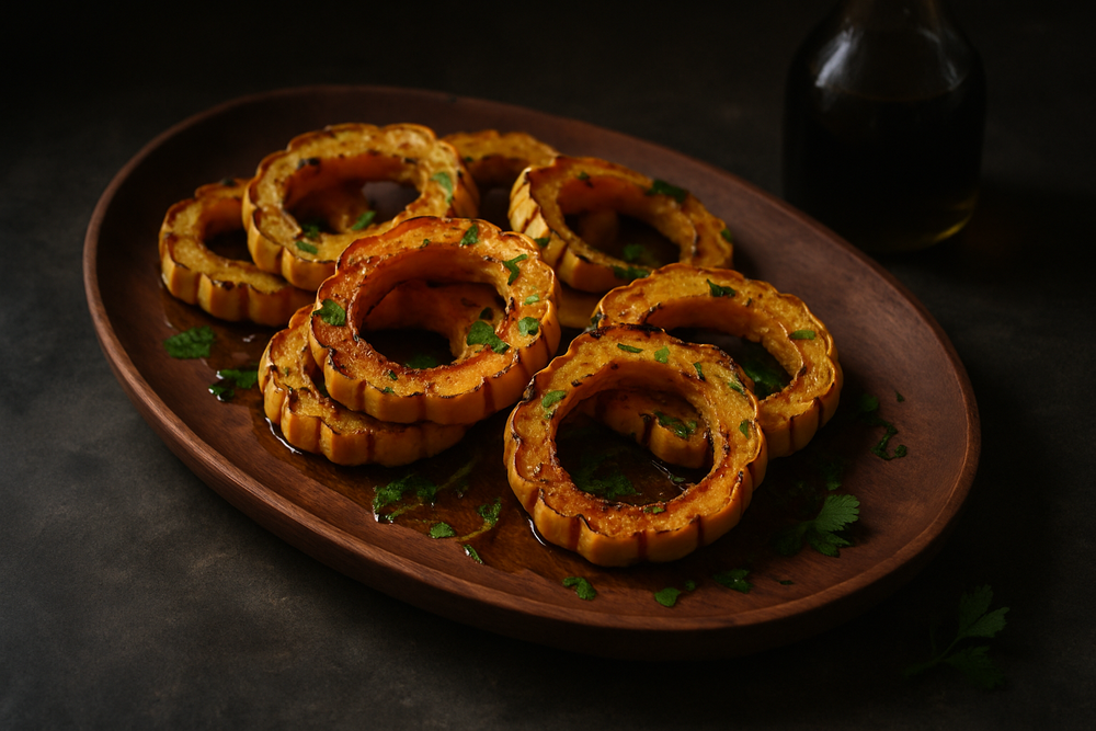Delicata Squash in use
