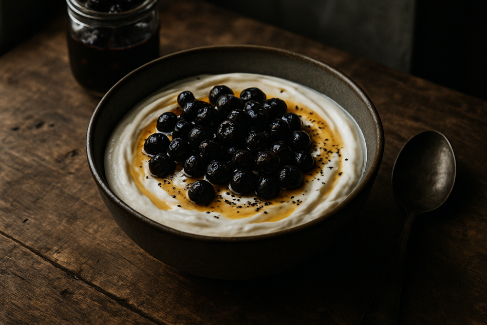 Fermented Blueberries in use