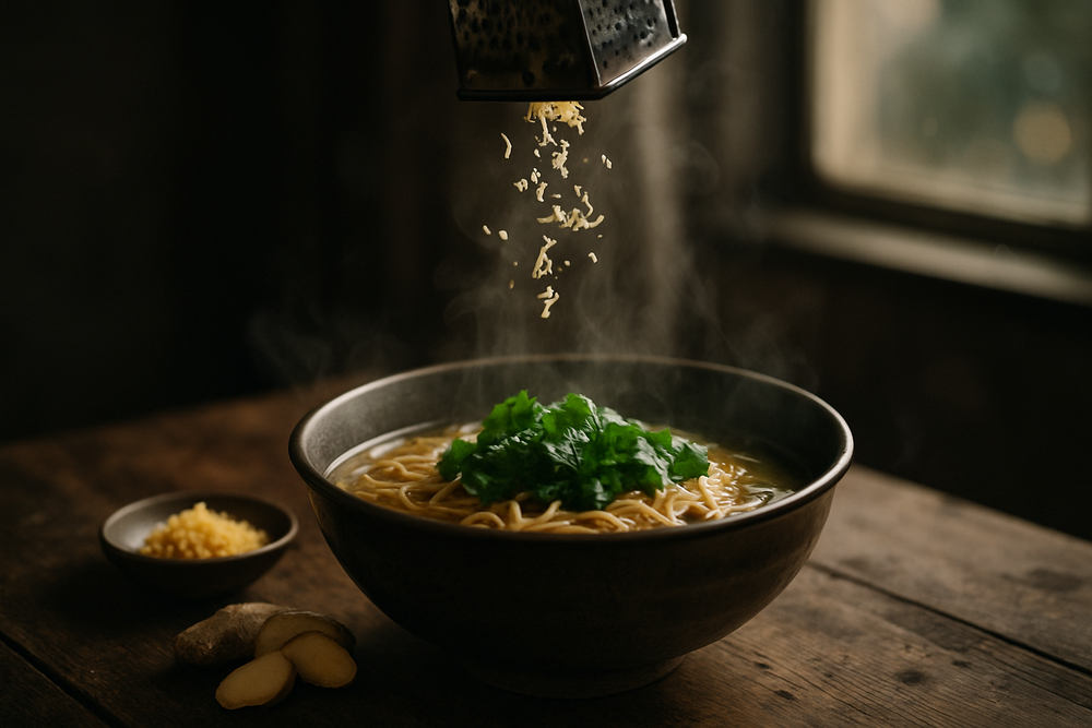 Fermented Ginger-Carrot Kraut in use