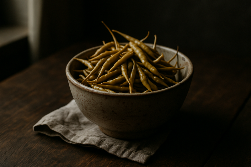 Fermented Radish Pods photograph