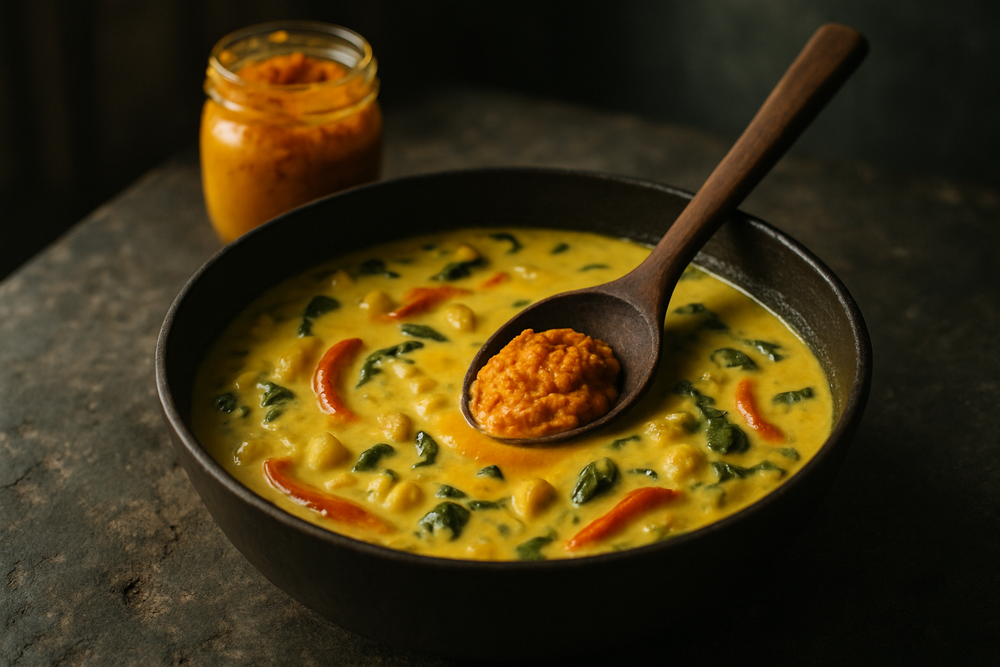Fermented Turmeric Paste in use