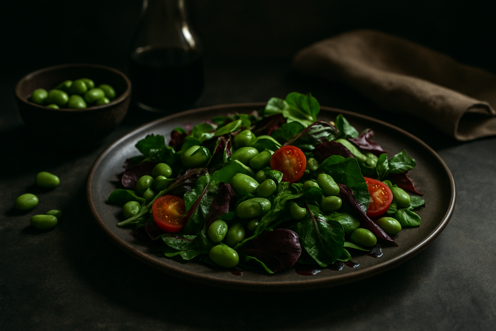 Fresh Fava Beans in use
