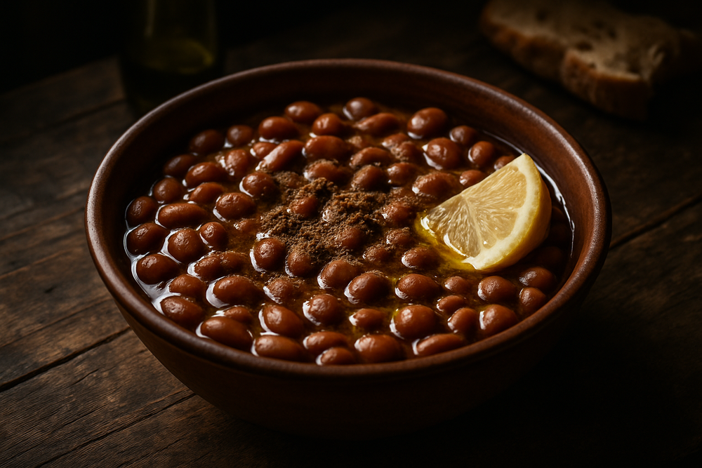Ful Medames Beans in use