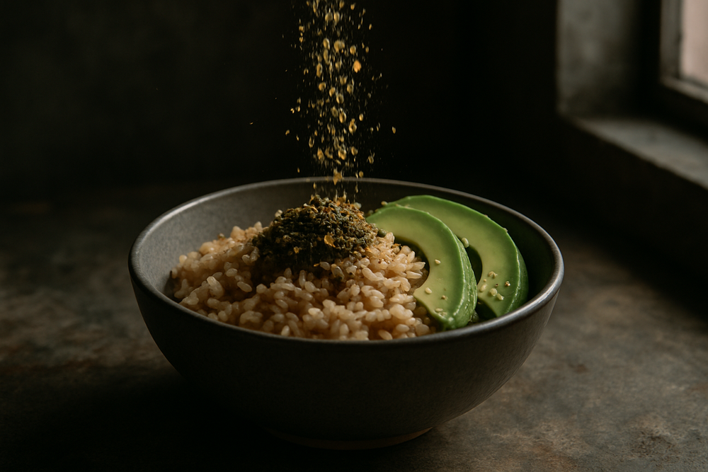 Furikake in use