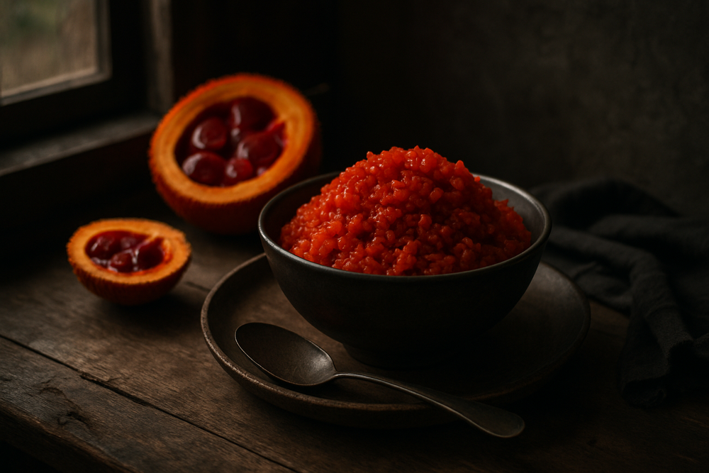 Gac Fruit in use