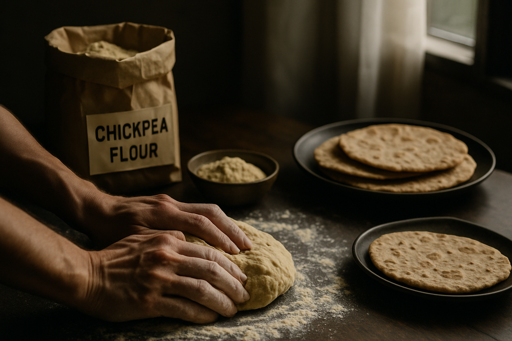 Garbanzo Flour in use