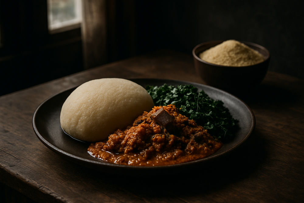 Garri (Fermented Cassava Granules) in use