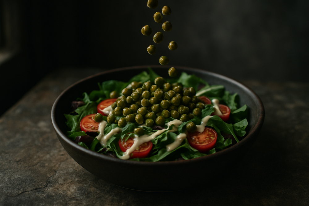 Green Chickpeas in use