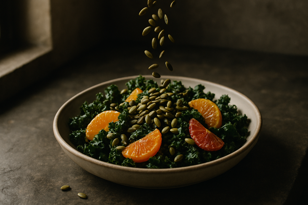Green Pepitas in use