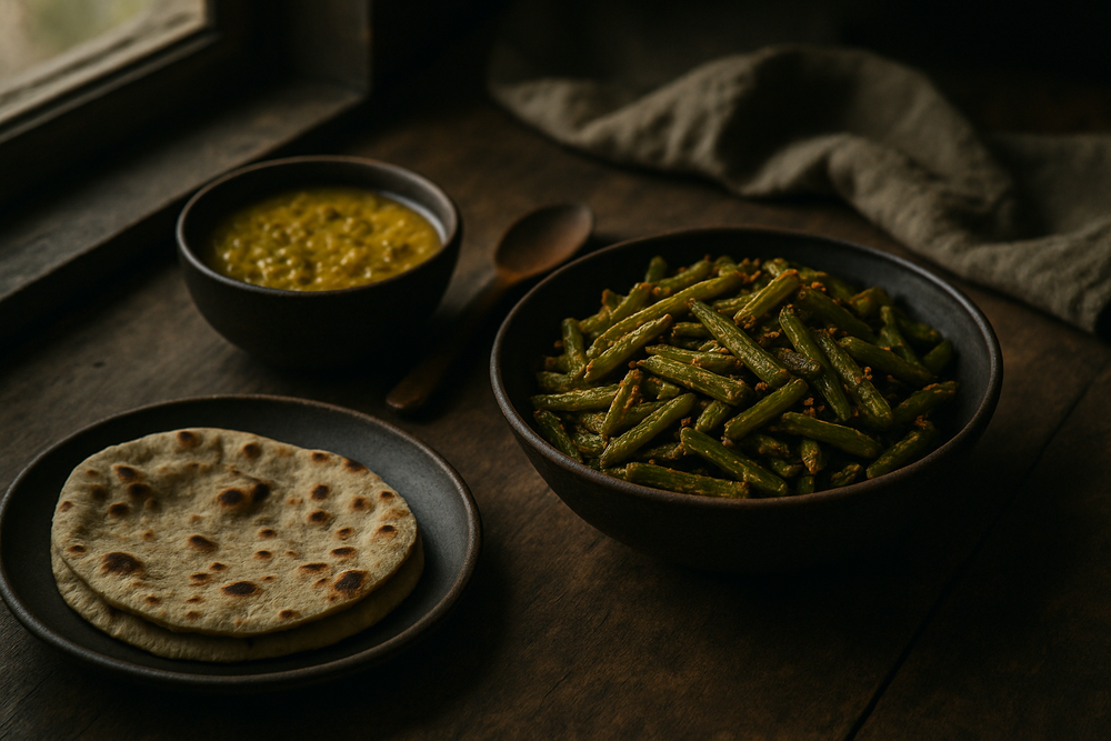 Guar Beans (Cluster Beans) in use