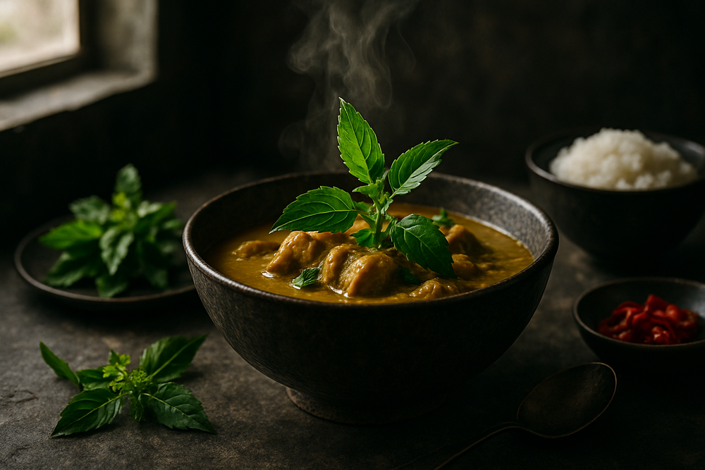 Holy Basil (Tulsi) in use