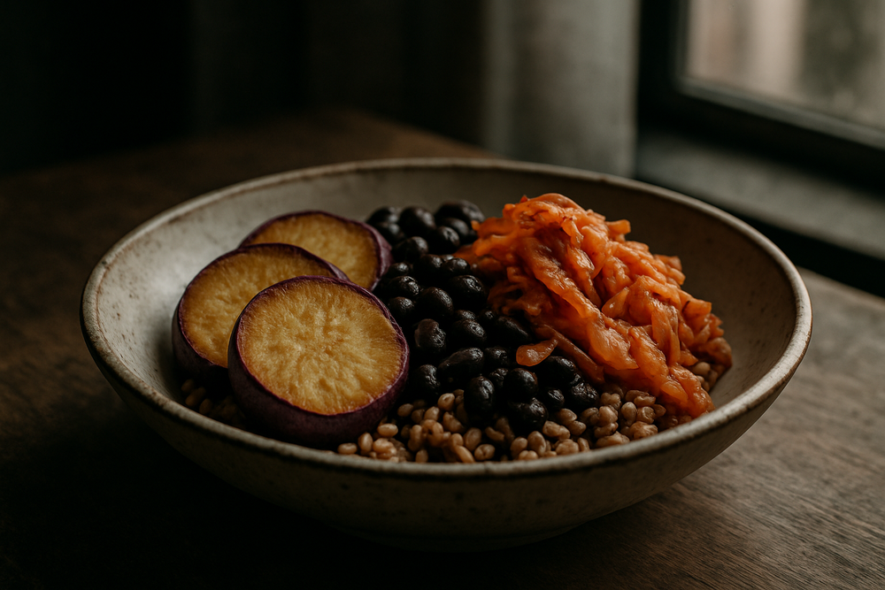 Japanese Sweet Potato in use