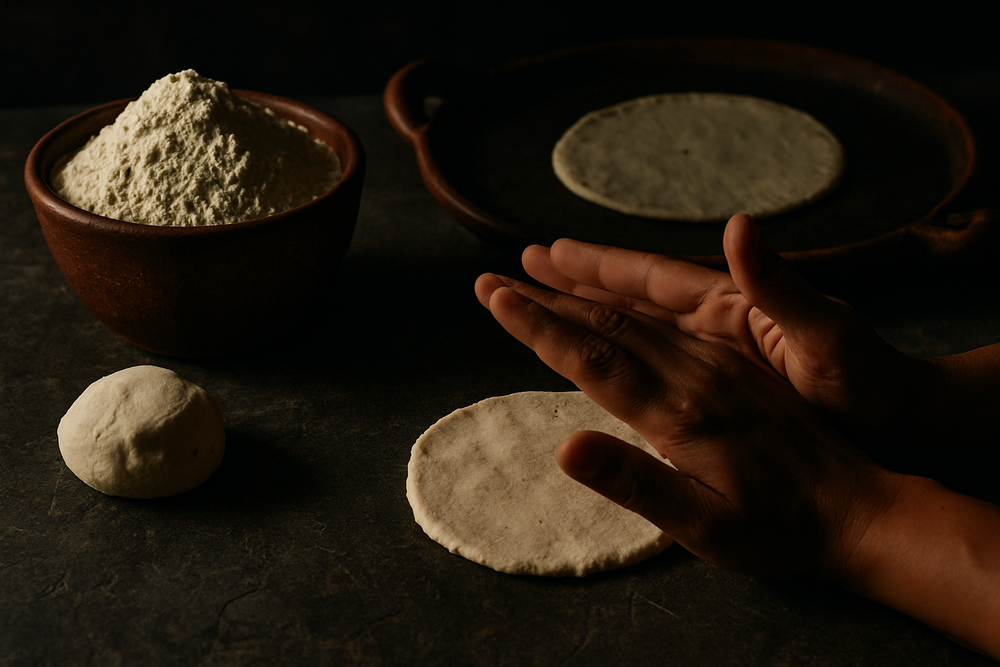 Masa Harina in use