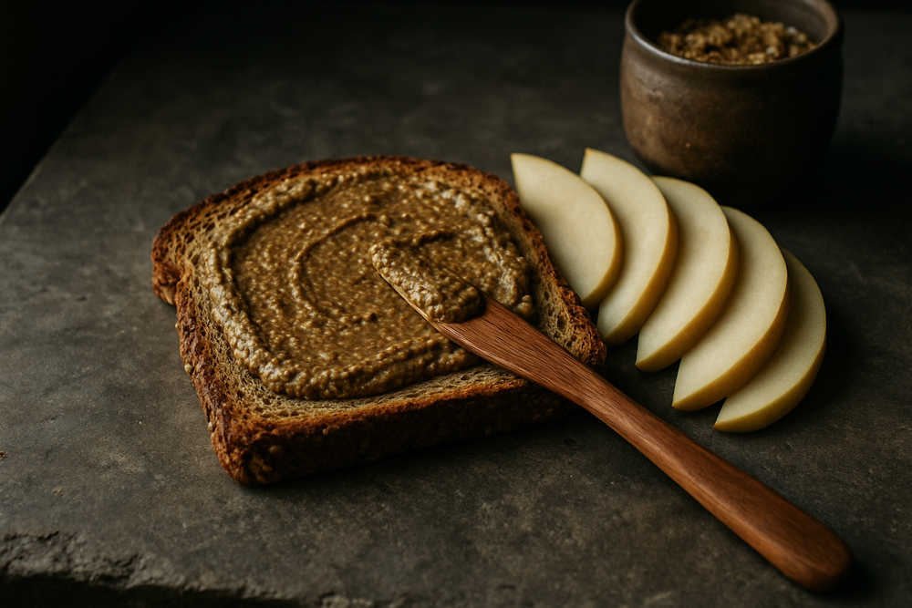 Mixed Seed Butter in use