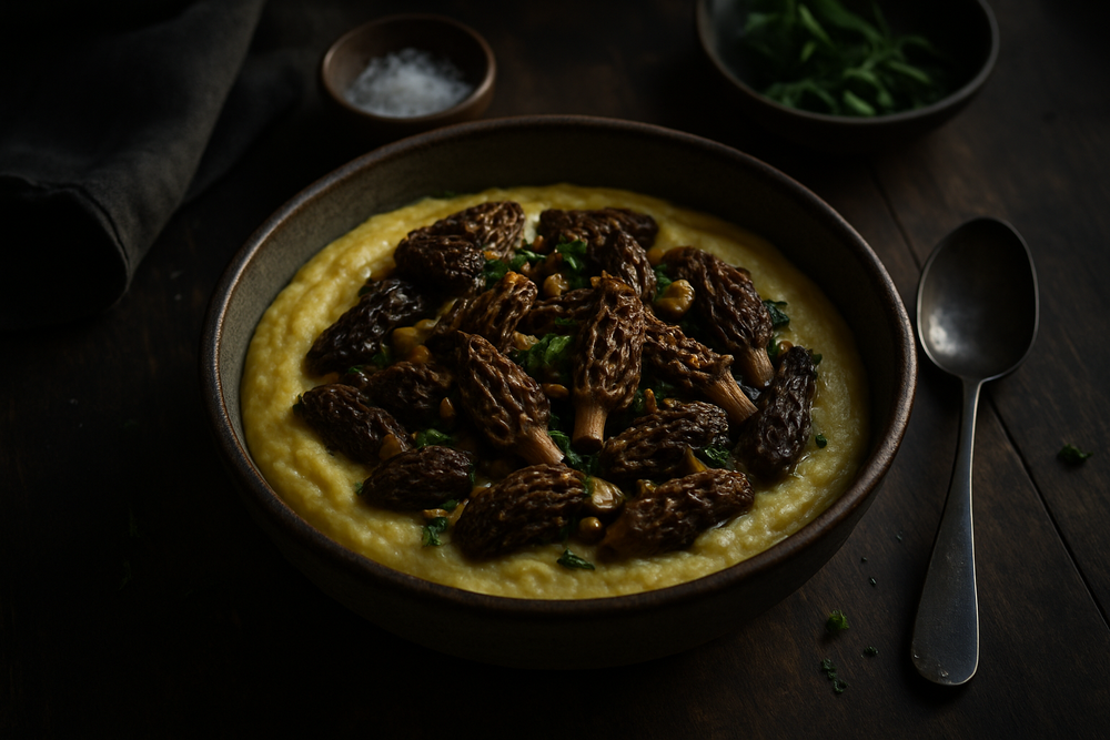 Morel Mushrooms in use