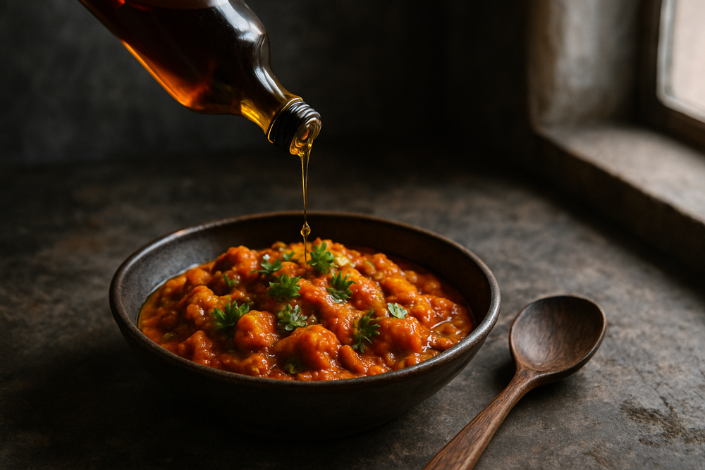 Mustard Oil in use