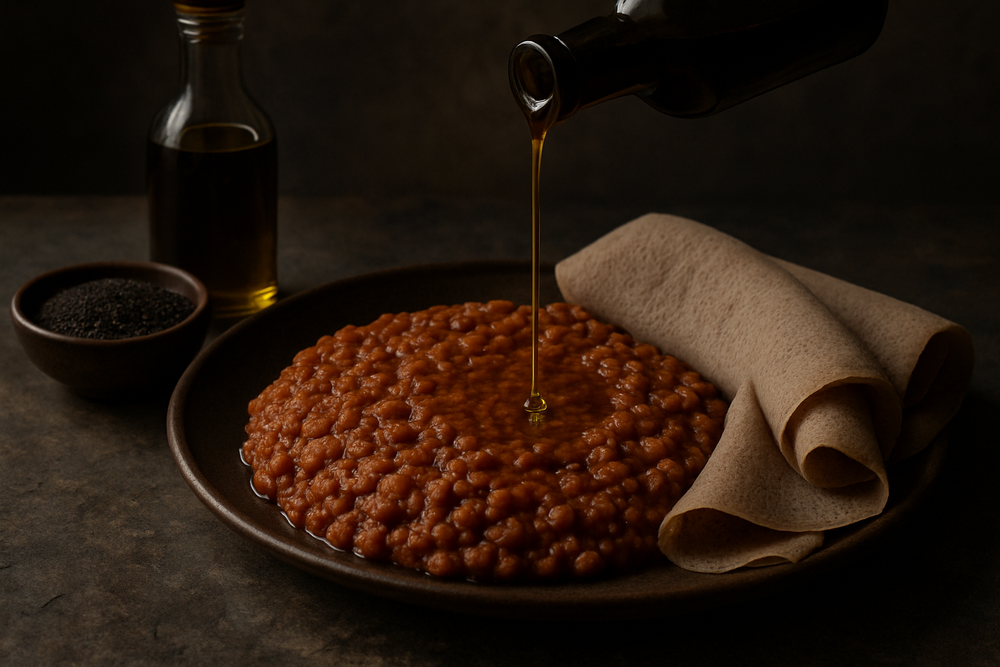 Niger Seed Oil in use