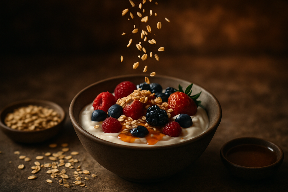 Oat Yogurt in use