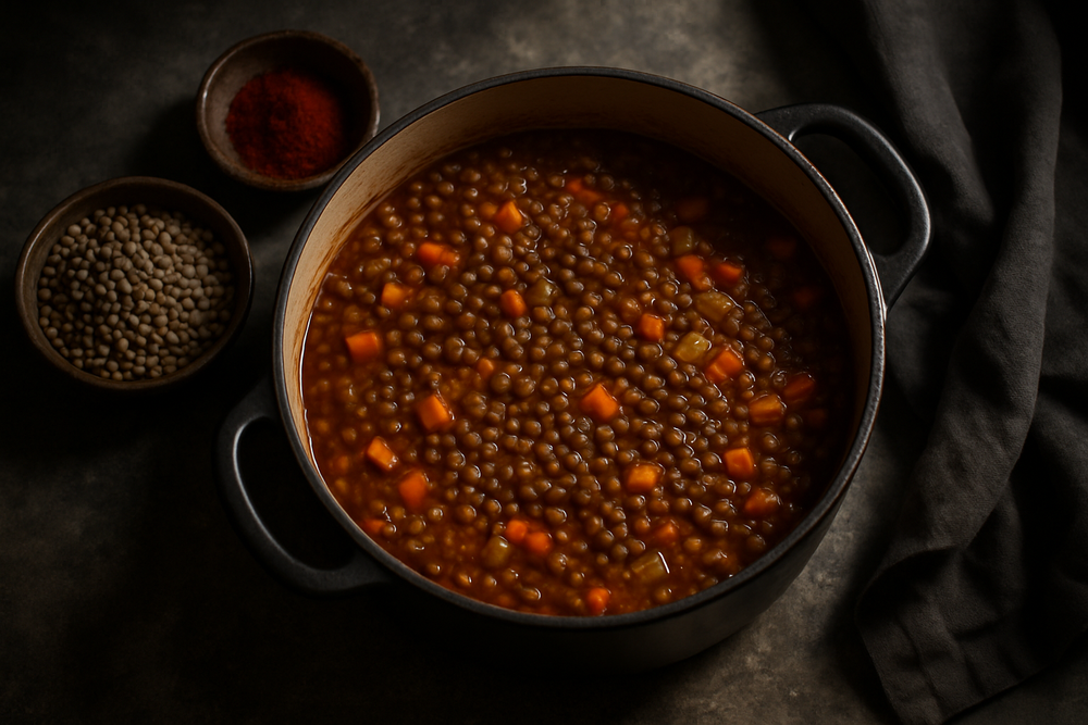 Pardina Lentils in use