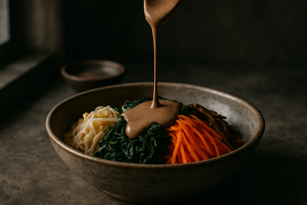 Perilla Seed Butter in use
