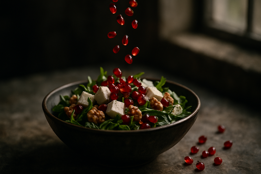 Pomegranate Vinegar in use