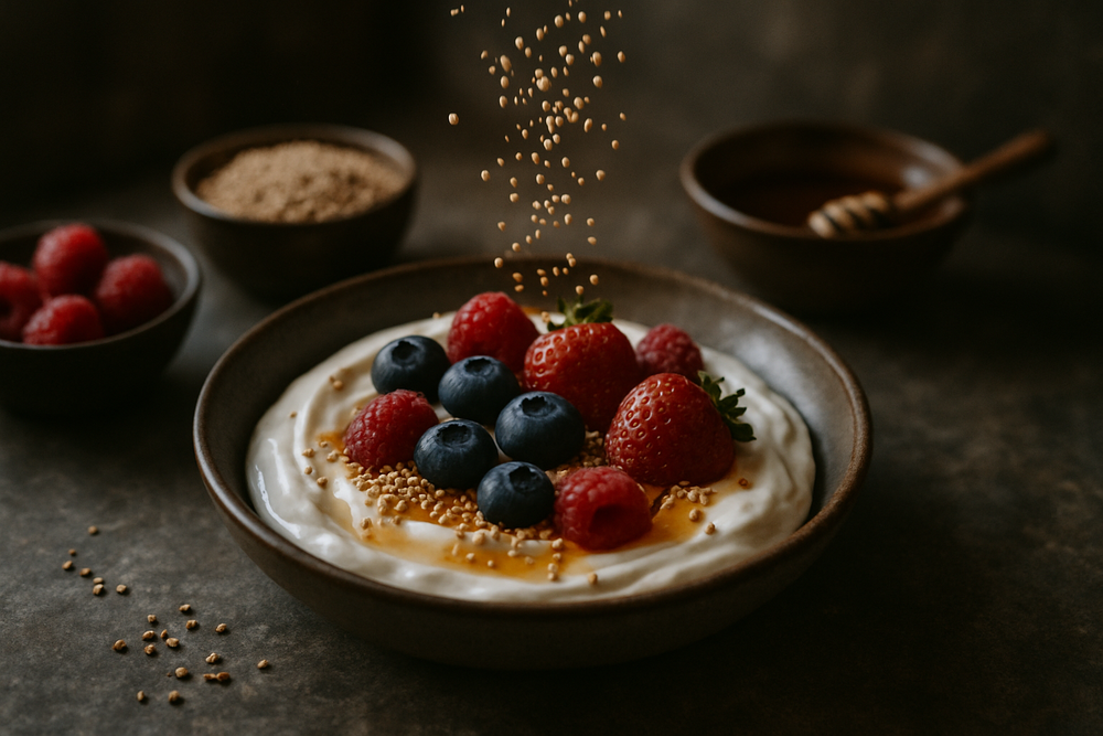 Puffed Quinoa in use
