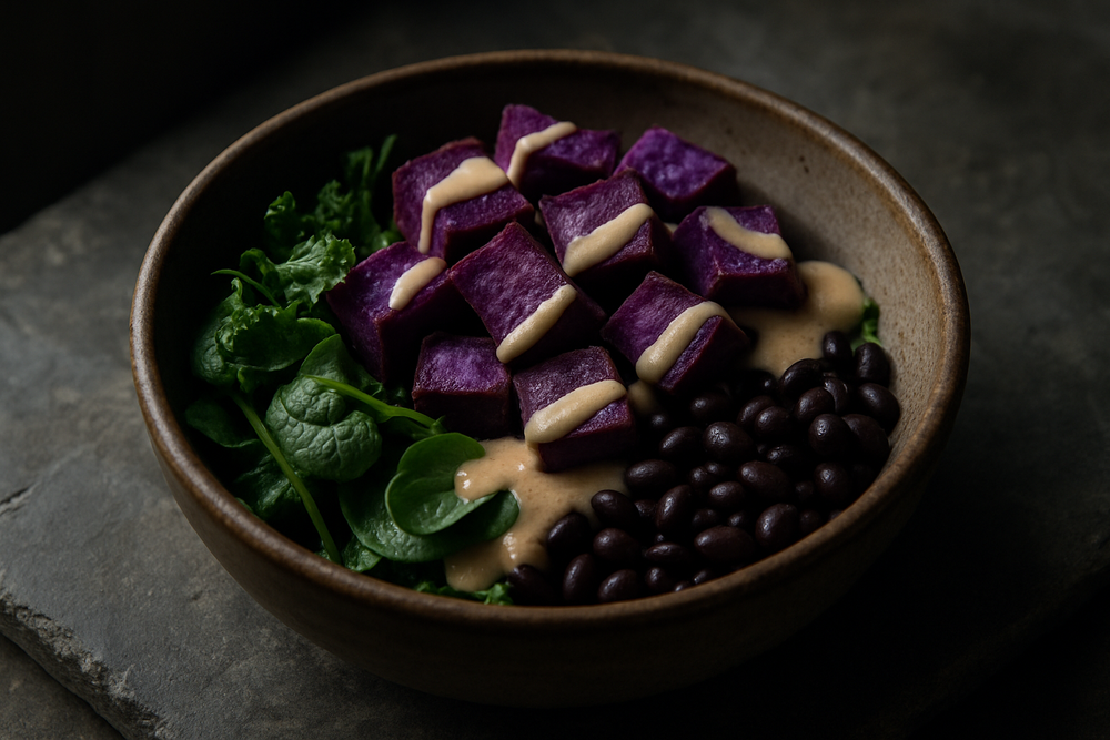 Purple Sweet Potato in use