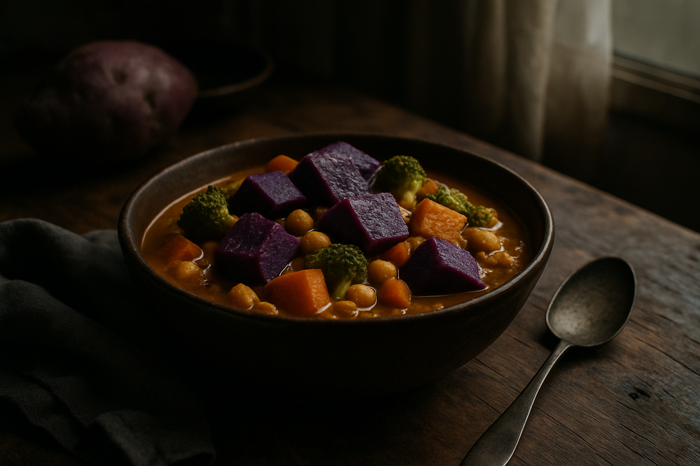 Purple Yam in use