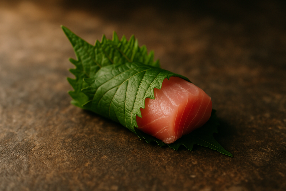 Shiso (Perilla Leaf) in use