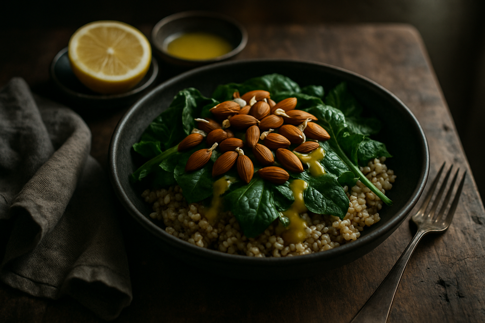 Sprouted Almonds in use
