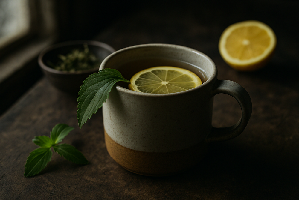 Stevia Leaf in use