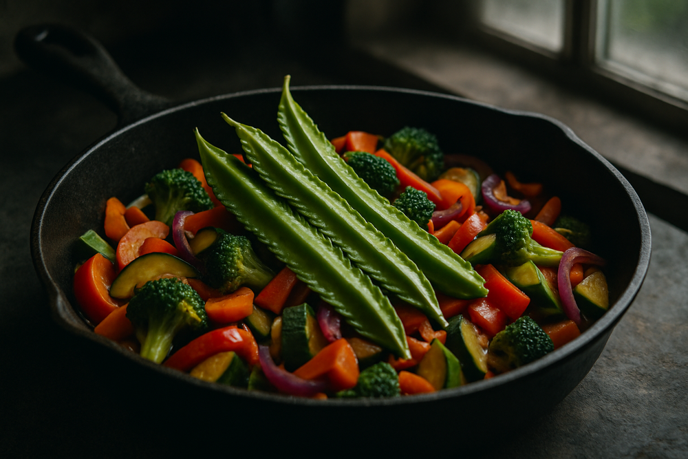 Sword Beans in use