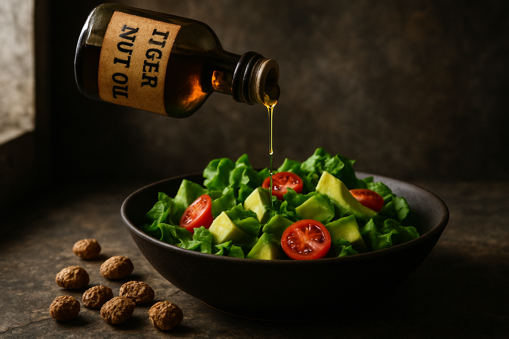Tigernut Oil in use