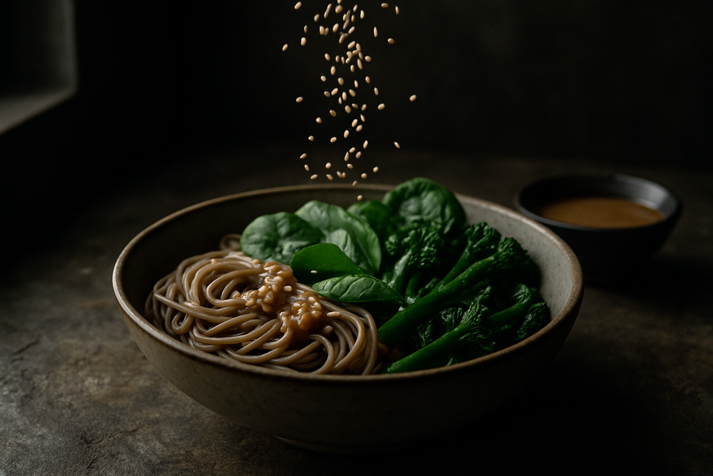 Toasted Sesame Seeds in use