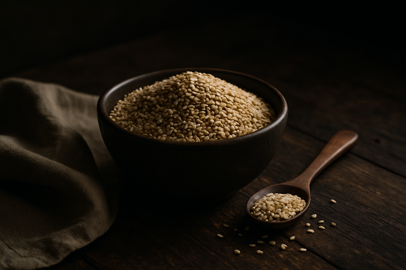 Unhulled Sesame Seeds photograph
