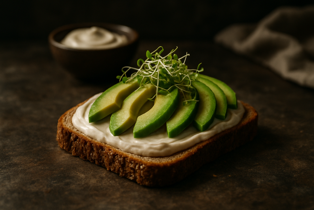 Vegan Mayo in use