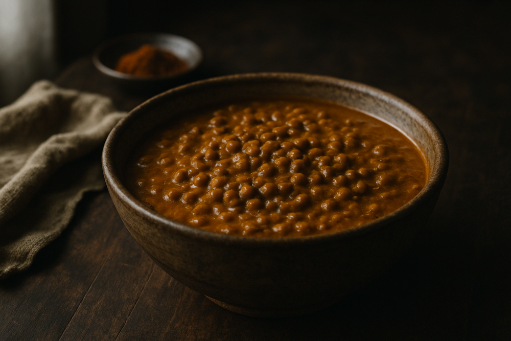 Wadi (Fermented Lentil Nuggets) in use