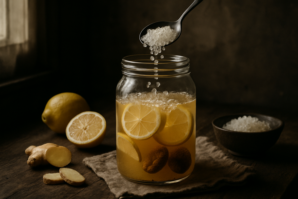 Water Kefir Grains (Tibicos) in use