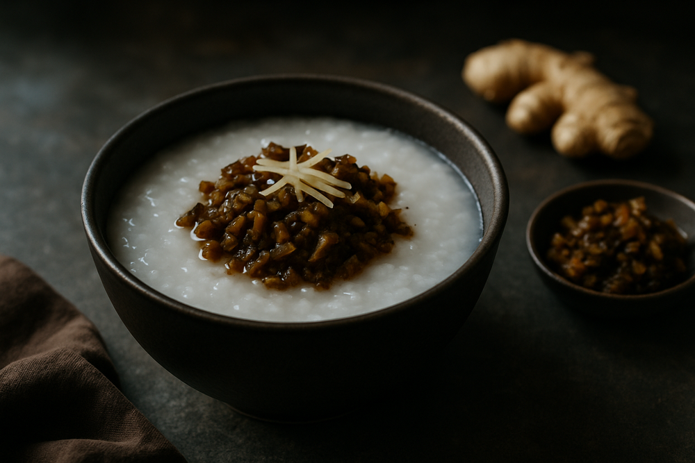 Zha Cai (Fermented Mustard Stem) in use